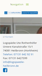 Mobile Screenshot of logopaedie-heilbronn.de